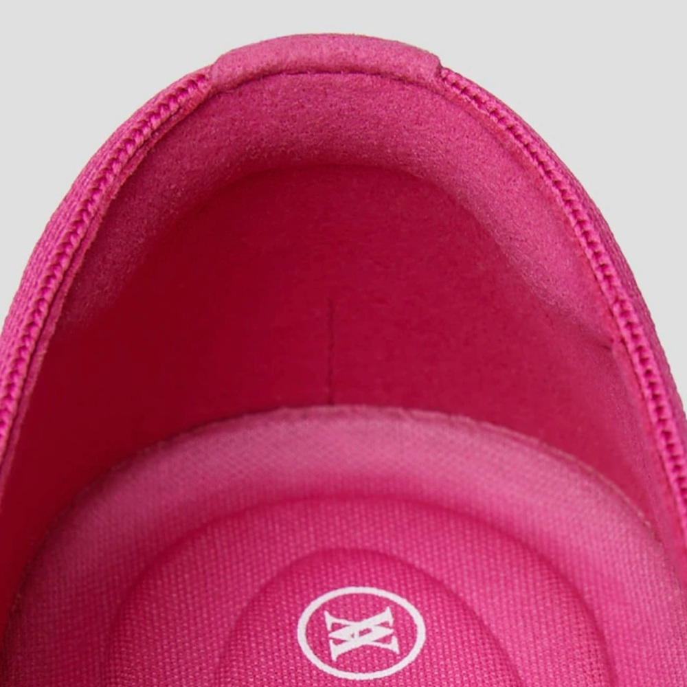 Women's Pink Ribbed Ballet Flats - Picture 5 of 5